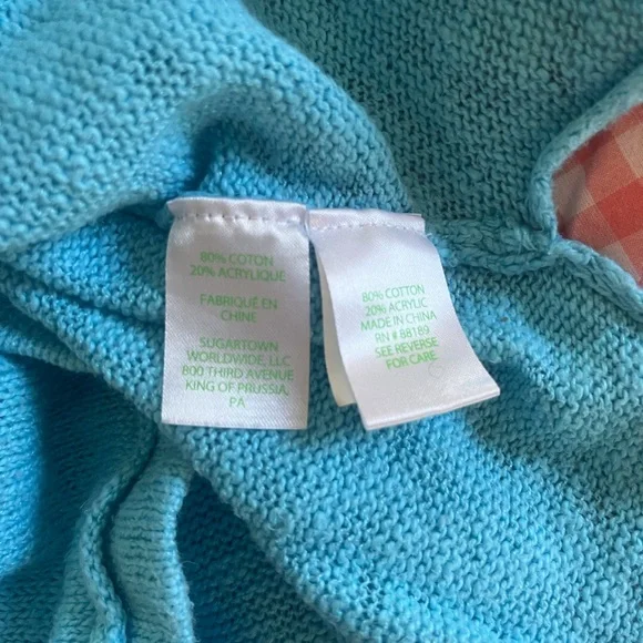 Lilly Pulitzer turquoise sweater - Picture 5 of 5